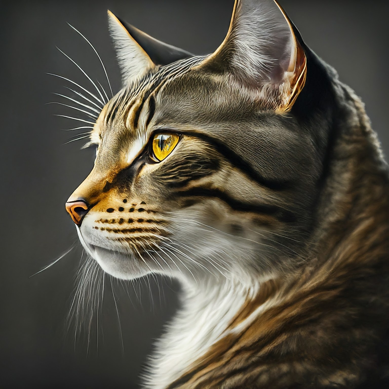 Image of A basic image of a cat, without specific details